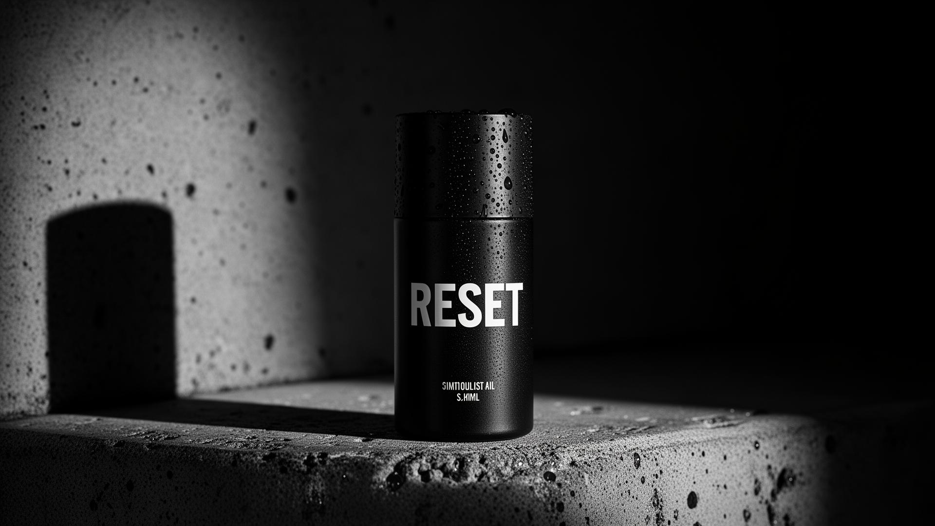 RESET serum bottle